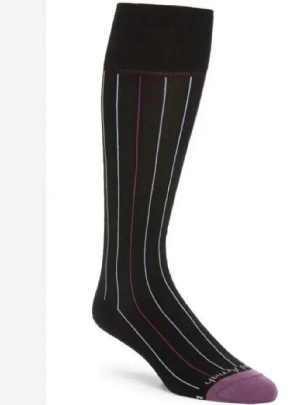 Edward Armah Pinstripe Compression Dress Socks